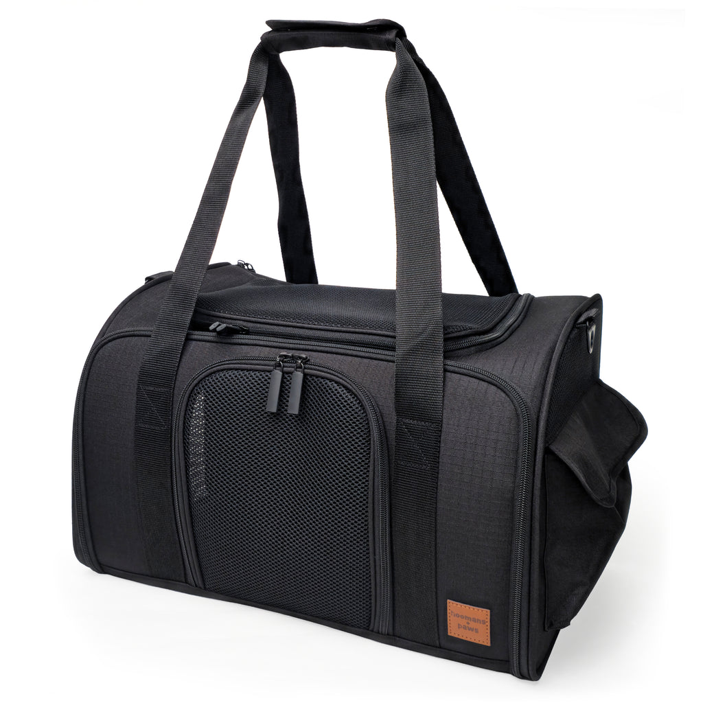 Airline-Compliant Expandable Pet Carrier - BLACK