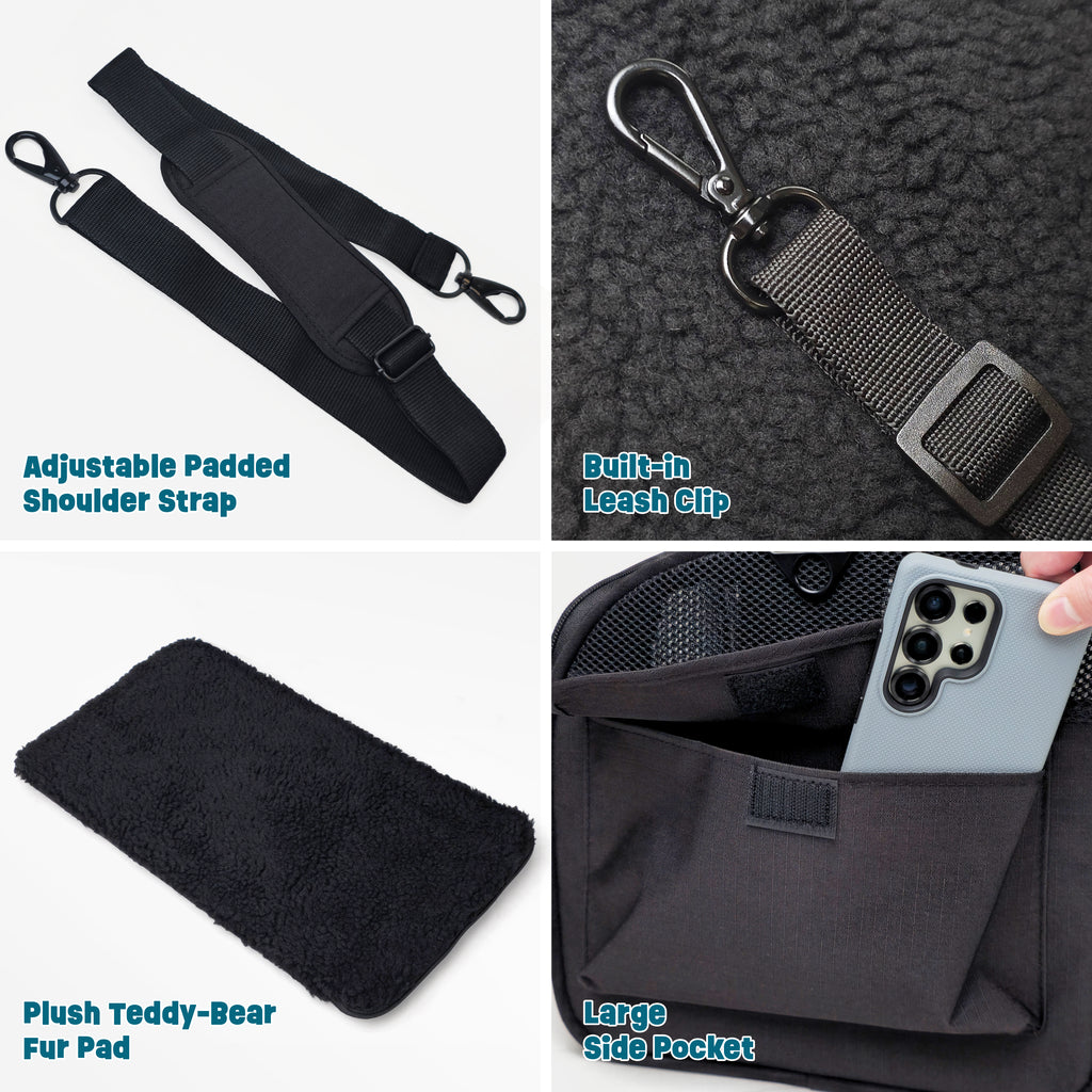 Airline-Compliant Expandable Pet Carrier - BLACK
