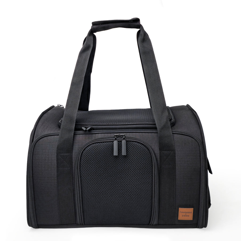 Airline-Compliant Expandable Pet Carrier - BLACK