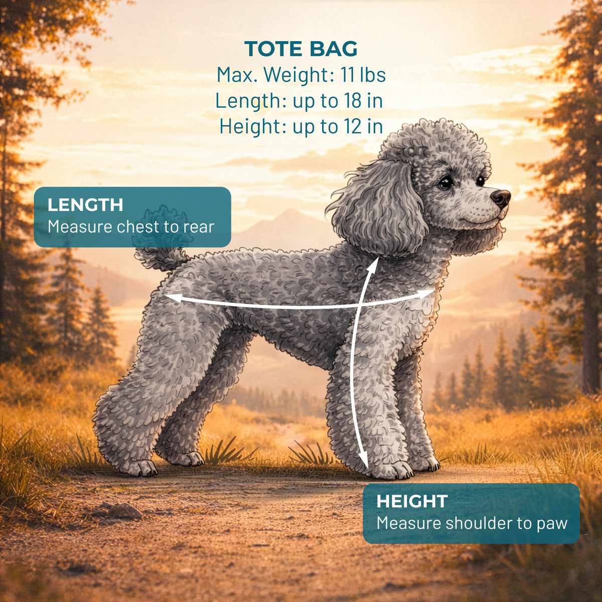 Black pet tote bag carrier pet size