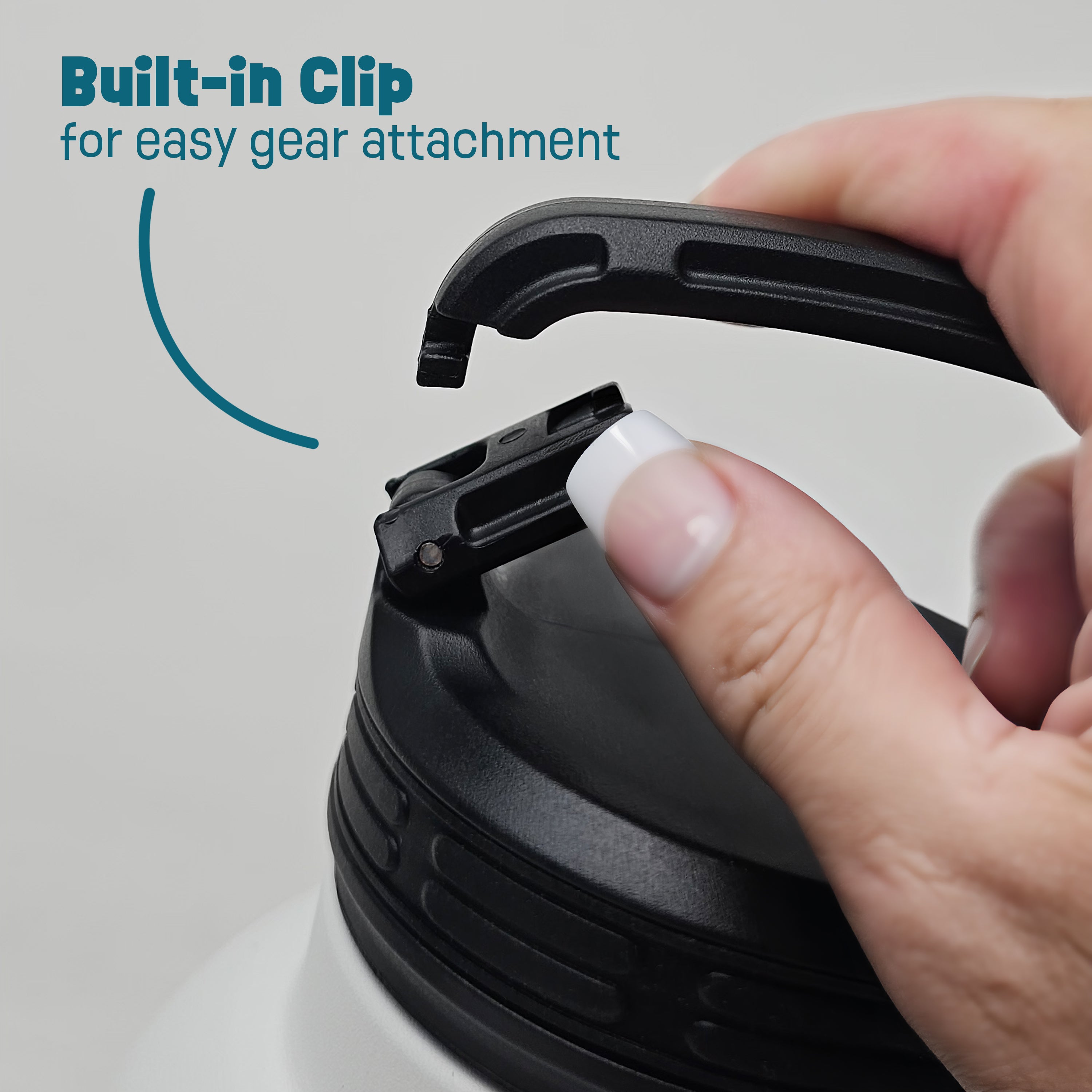 3-in-1 Travel Water Bottle - WHITE