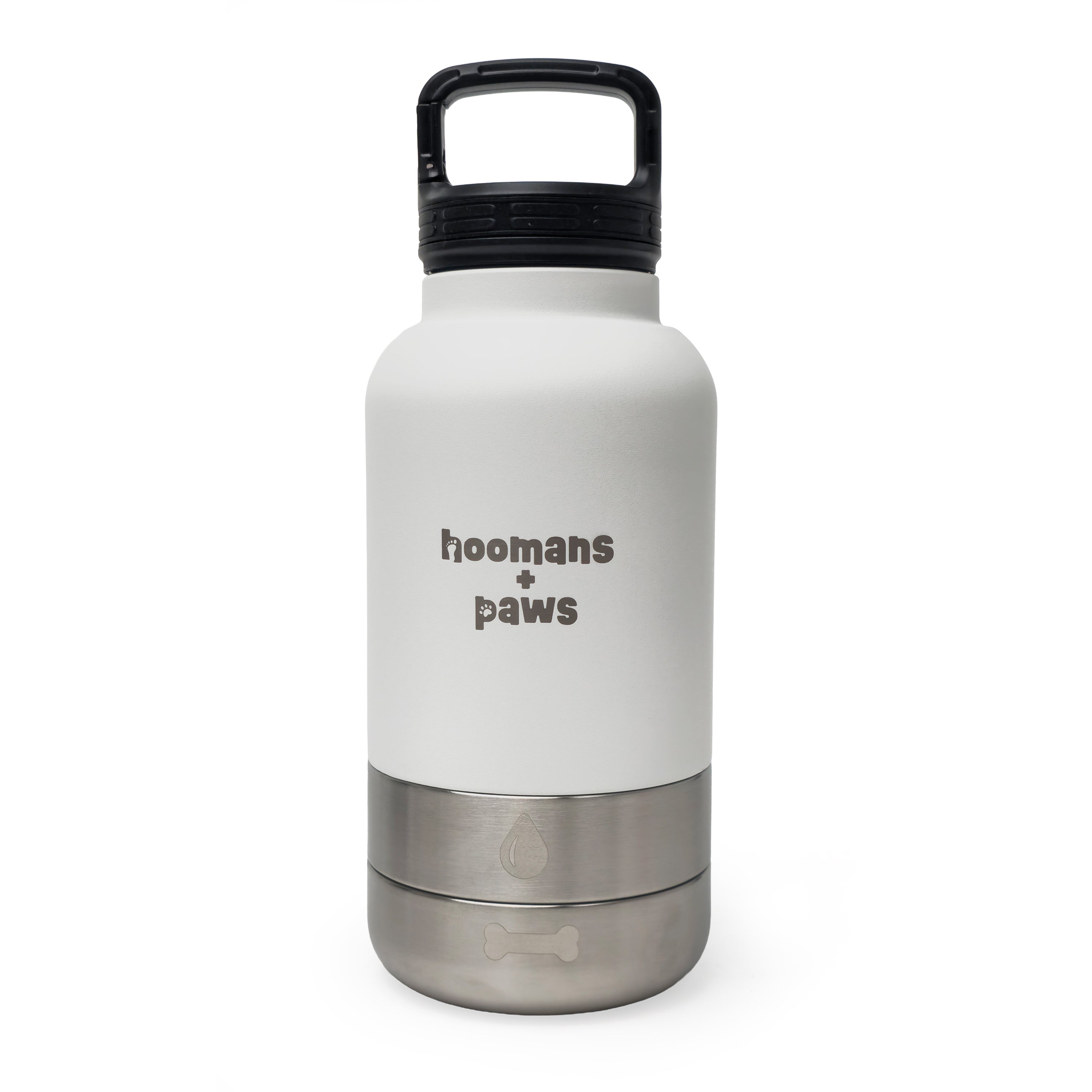 3-in-1 Travel Water Bottle - WHITE