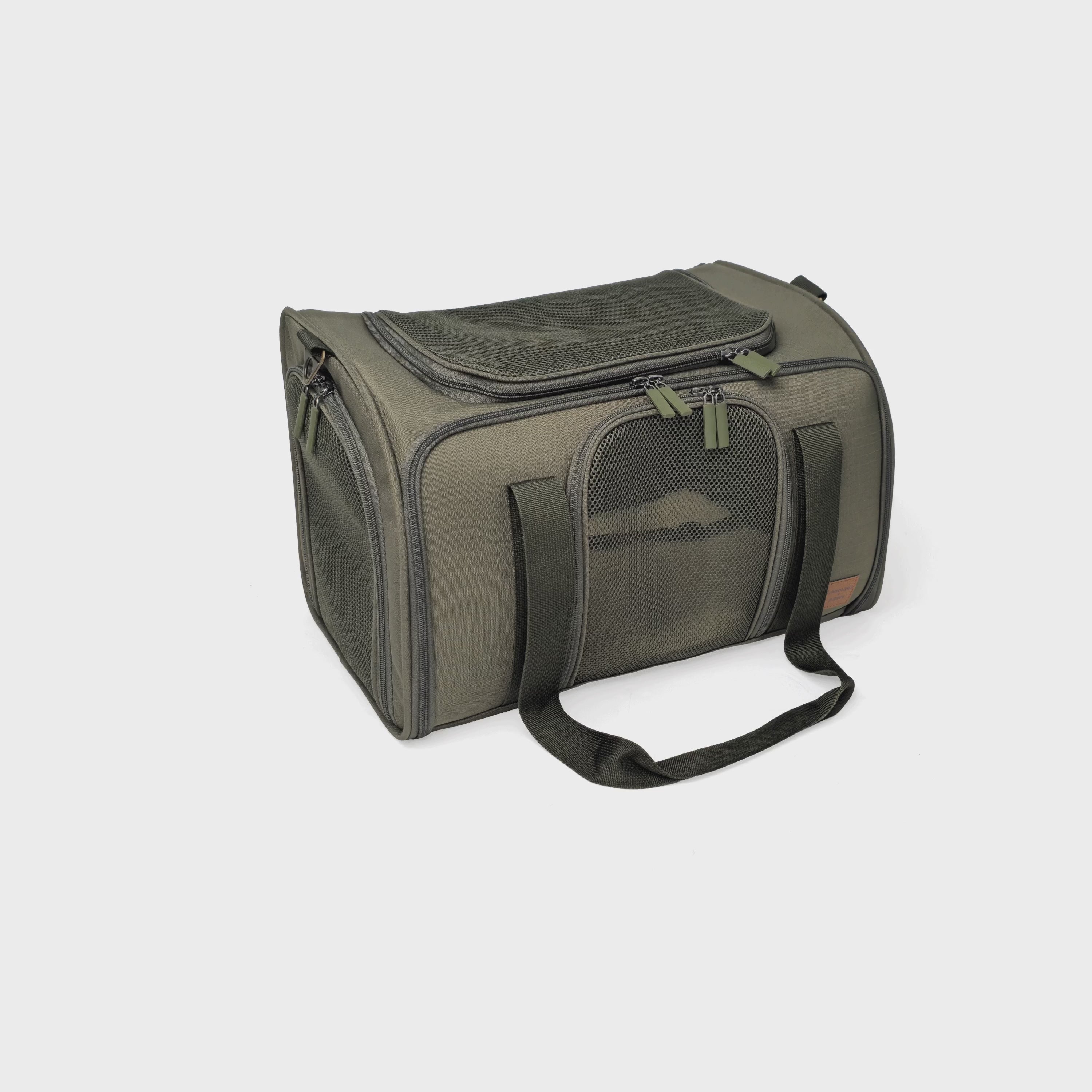 Airline-Compliant Expandable Pet Carrier - MOSS GREEN